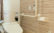 トイレ　バリアフリー設計の引き戸扉で清潔感のあるトイレを利用する事が出来ます。