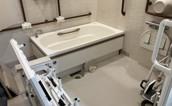 介護チェアもあるので、安心してご入浴いただけます。