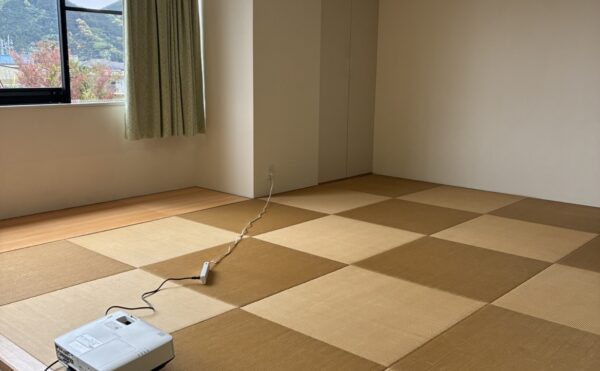 プロジェクターを使ってシアタースペースにも